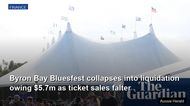 Byron Bay Bluesfest collapses into liquidation owing $5.7m as ticket sales falter