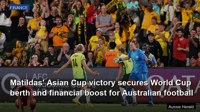 Matildas' Asian Cup victory secures World Cup berth and financial boost for Australian football